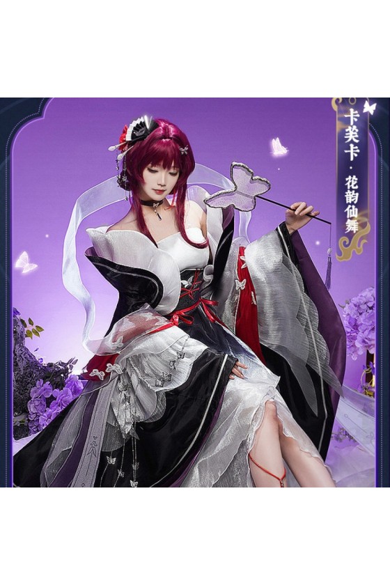 1/3 Delusion Honkai Star Rail Kafka Hanfu Butterflies Dancing Dress Cosplay Costume